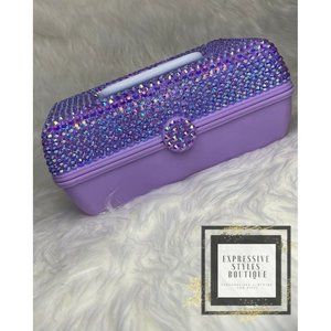 Rhinestone Bling Cosmetic Travel Toiletry Hard